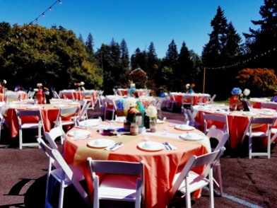 Portland Oregon Wedding Venue, Garden, Rustic, Farm Wedding, String lights, outdoor patio, venue